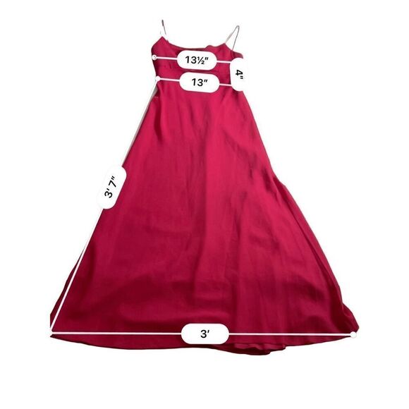 Michelangelo Prom/ Wedding Gown Red Maxi Dress Size M - Picture 3 of 12